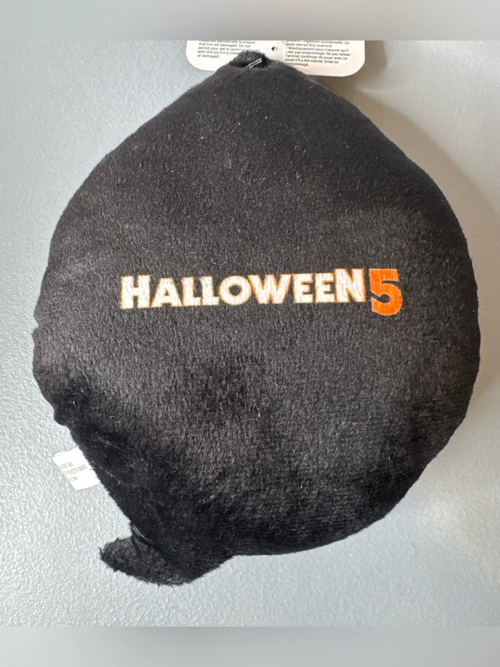 Halloween 5 Michael Myers’s Plush Dog Toy - Orange & Black squeaker